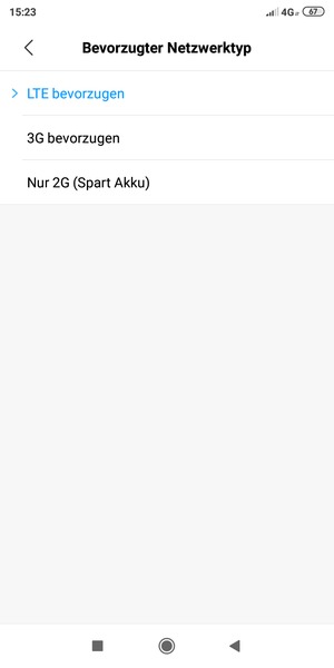 Wählen Sie die gewünschte Option