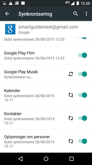 Dine kontakter fra Google vil nu blive synkroniseret til din telefon