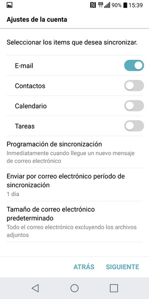 Seleccione SIGUIENTE
