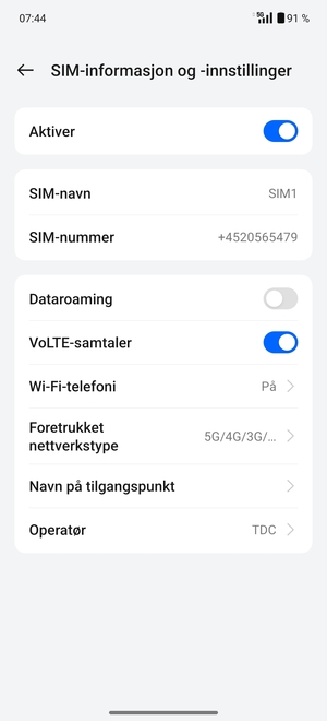 Velg Navn på tilgangspunkt
