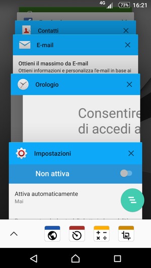 Scorri verso destra le app per chiuderle