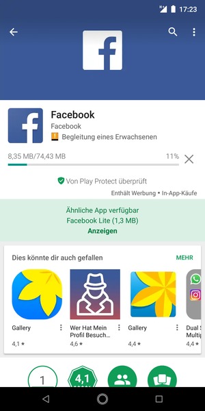 Warten Sie, bis der Installationsprozess  beendet ist