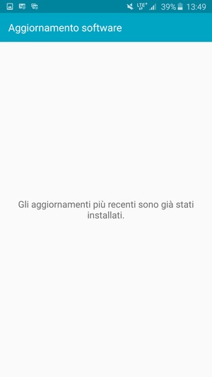 Se il tuo telefono è aggiornato, vedrai la seguente schermata