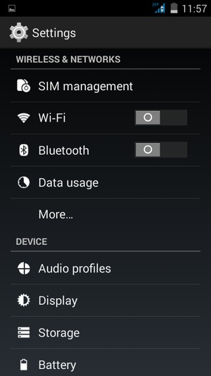 Select SIM management