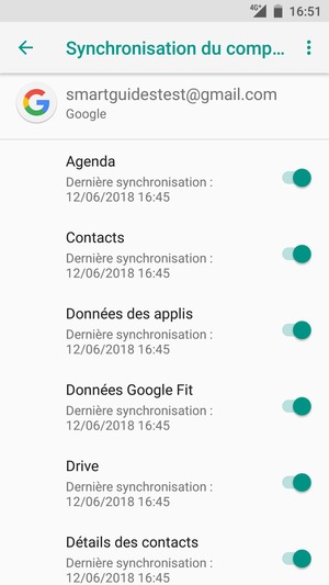 Sélectionnez le bouton du Menu
