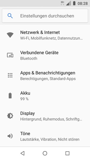 Wählen Sie Netzwerk & Internet