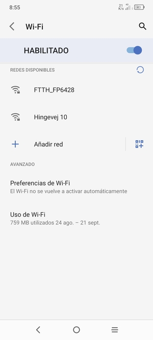 Seleccione la red inalámbrica a la que desea conectarse