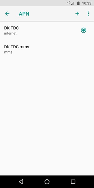 Seleziona il tasto Menu