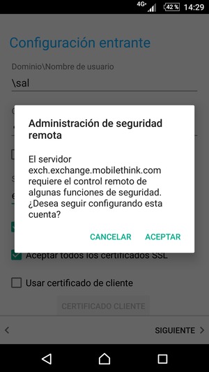Seleccione ACEPTAR