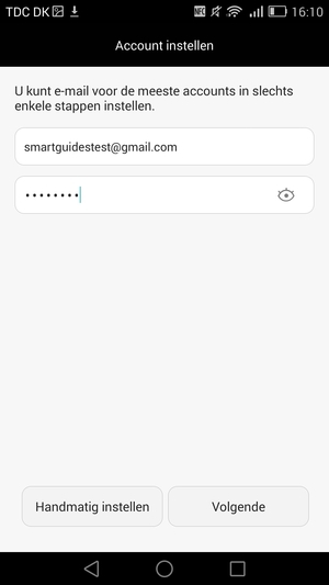 Voer uw e-mailadres en wachtwoord in. Selecteer Volgende