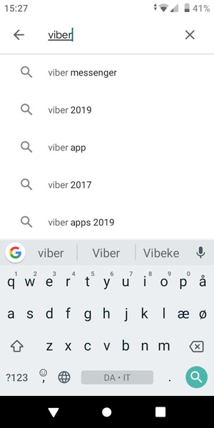 Inserisci il nome dell'app e seleziona Ricerca