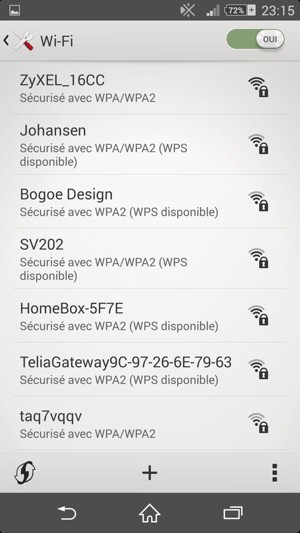 Sélectionnez le réseau sans fil auquel vous souhaitez vous connecter