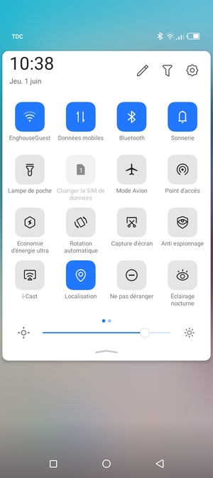 Désactiver le Wi-Fi et le Bluetooth