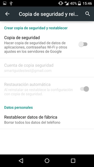 Active Copia de seguridad