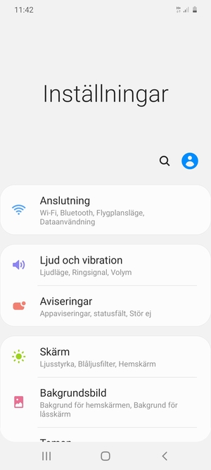 Välj Anslutning