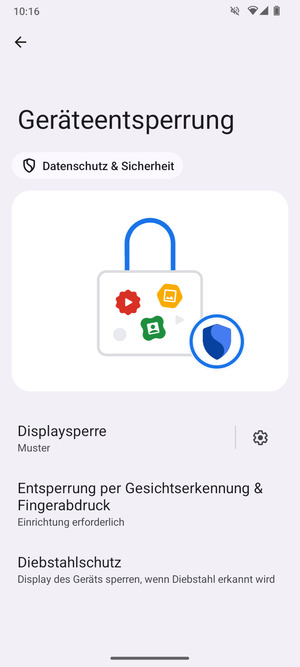 Ihr Handy ist jetzt mit einer Bildschirmsperre gesichert