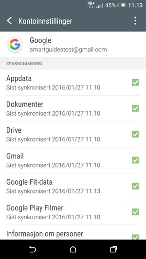 Velg menyknappen