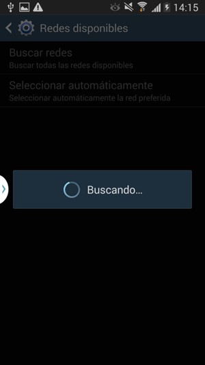 Espere a que la búsqueda termine