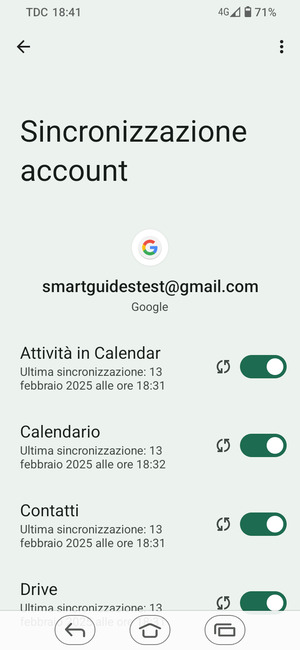 Assicurati che Contatti sia selezionato