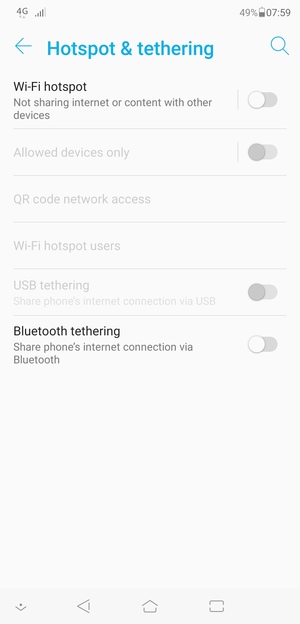 Select Wi-Fi hotspot