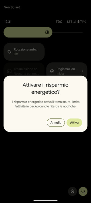 Seleziona Attiva