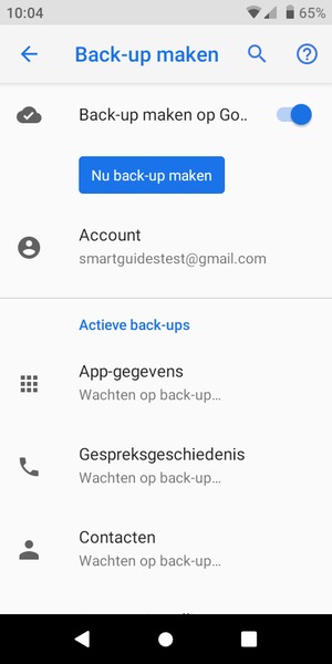 Selecteer Account