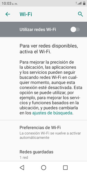 Active Utilizar redes Wi-Fi