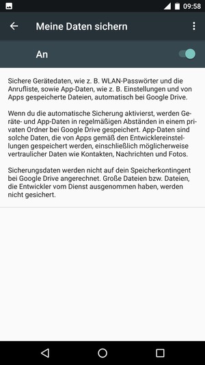 Wählen Sie die Zurück-Taste