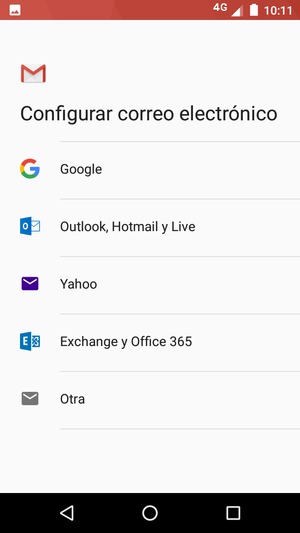 Seleccione Exchange y Office 365