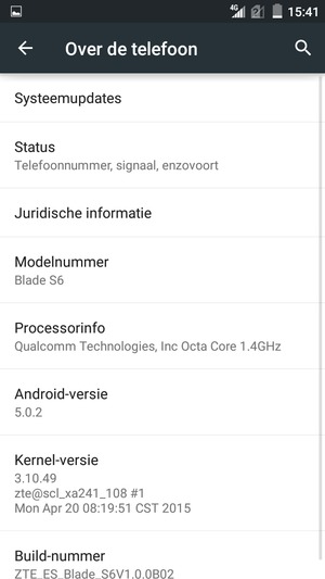 Selecteer Systeemupdates