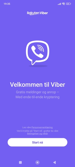 Applikasjonen er klar til bruk