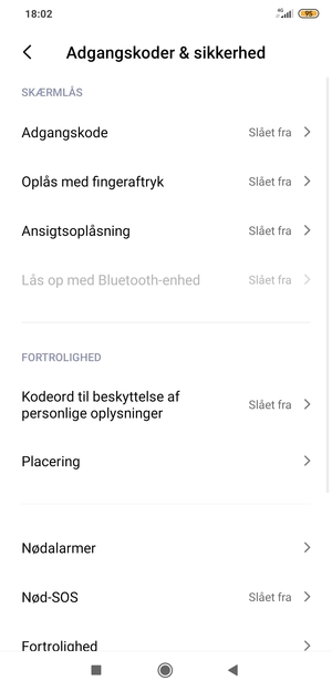 Vælg Adgangskode