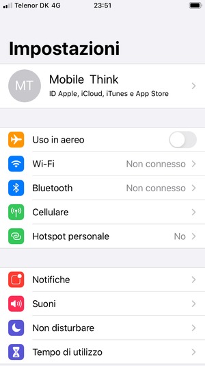 Seleziona Hotspot personale