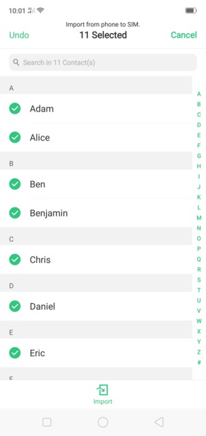 Select Import