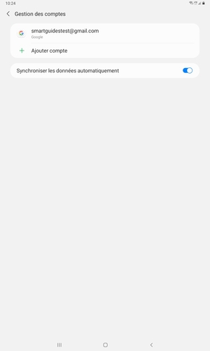 Sélectionnez votre compte Google