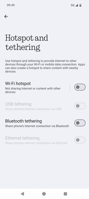 Select Wi-Fi hotspot