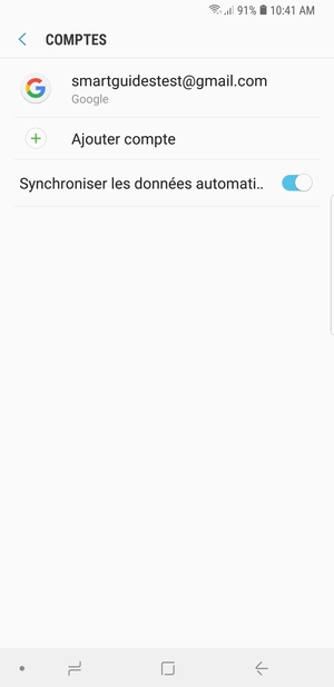 Sélectionnez Google