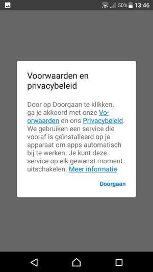 Selecteer Doorgaan