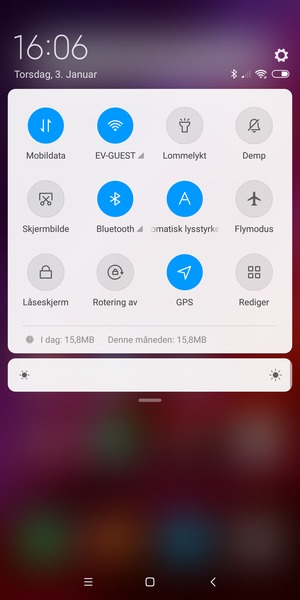 Slå av Wi-Fi og Bluetooth