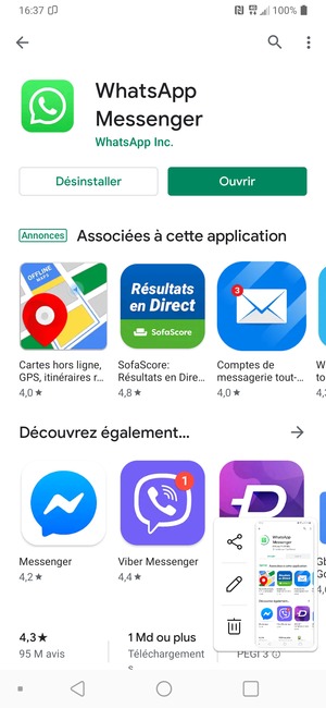 Sélectionnez Ouvrir