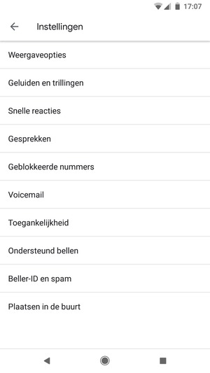 Selecteer Voicemail