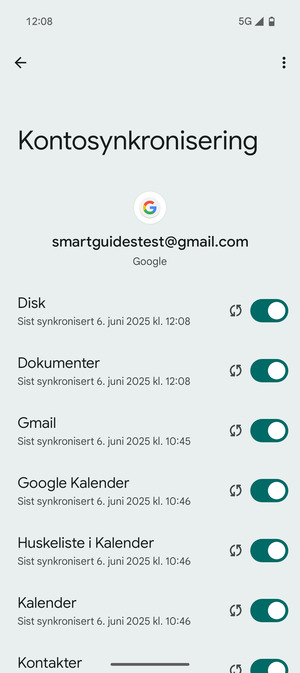 Velg menyknappen