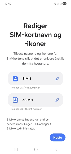 Velg Neste