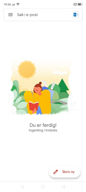 Hotmail er klar til bruk