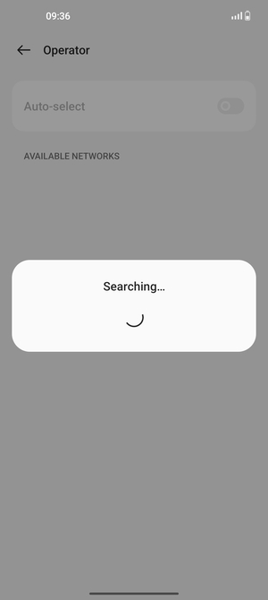 Wait for the search to finish