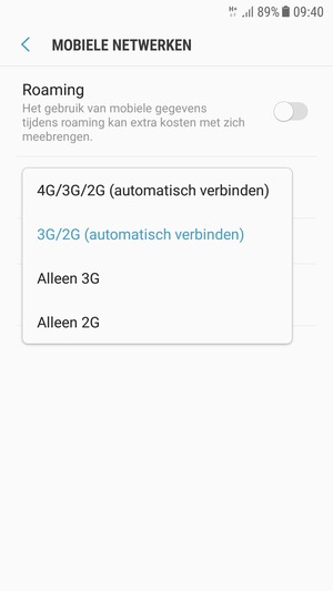 Selecteer uw voorkeursoptie