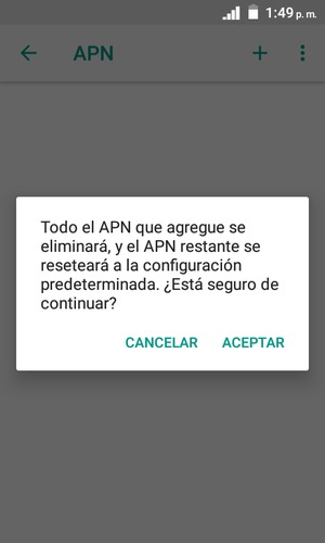 Seleccione ACEPTAR