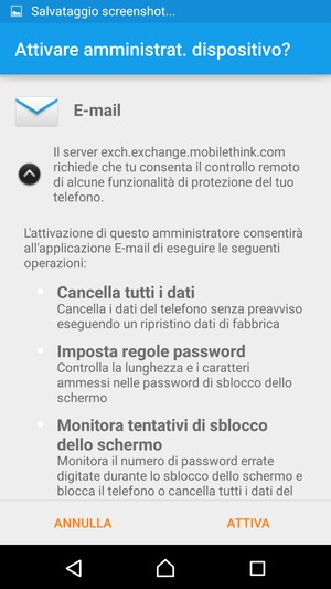 Seleziona ATTIVA