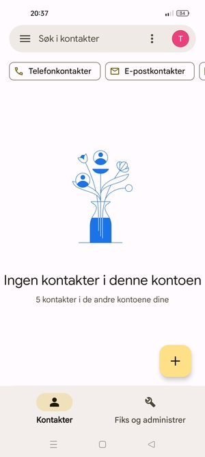 Velg Fiks og administrer