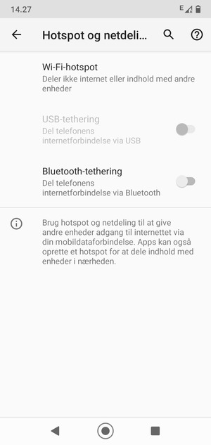 Vælg Wi-Fi-hotspot